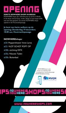 Uitnodiging opening NOWHEREshops do 19 december 2013!