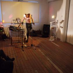 Noise Performance door George Mensink bij Afscheidspodium