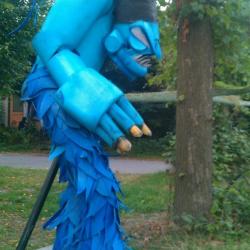 sculptuur uit recycled materiaal