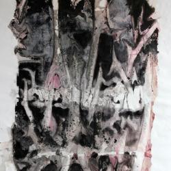 pigment/inkt schildering op papier