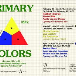 flyer bij PRIMARY COLORS