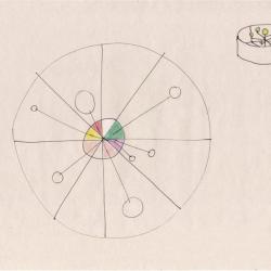 Schematische weergave van een beleving. Lenny van Gent bij Raamwerk, installatie