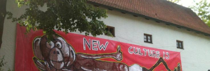 Banner op die Neue Galerie