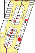 Turfschip parkeergarage verdieping GEEL