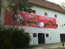 Banner op die Neue Galerie